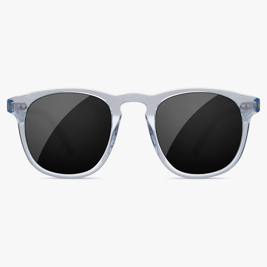 Chimi 001 Litchi Black Eyewear Front Transparent