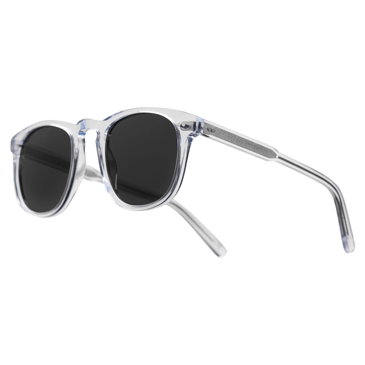 Chimi 001 Litchi Black Eyewear Transparent Angle