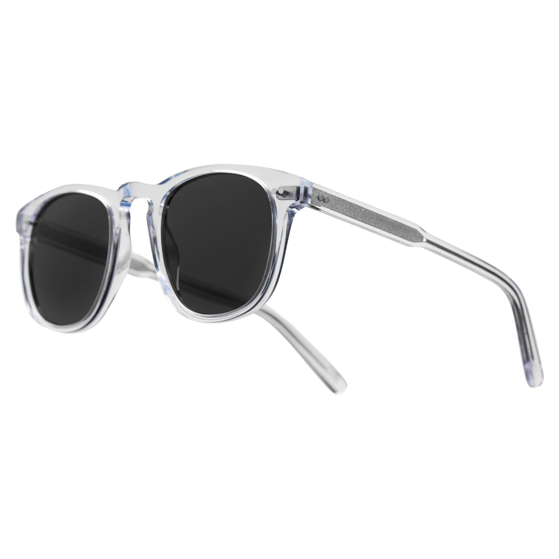 Chimi 001 Litchi Black Eyewear Transparent Angle