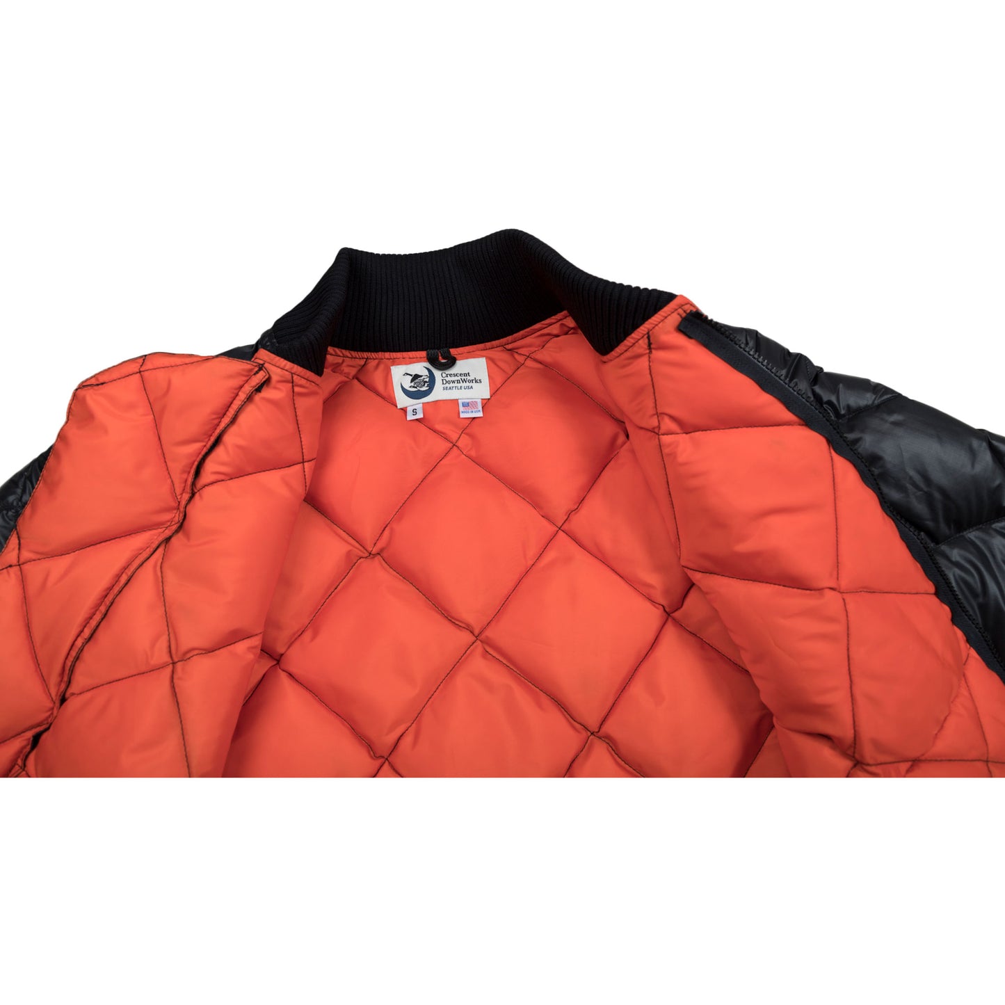 Crescent Down Works Diagonal Quilt Jacket Black - Wallace Mercantile Shop