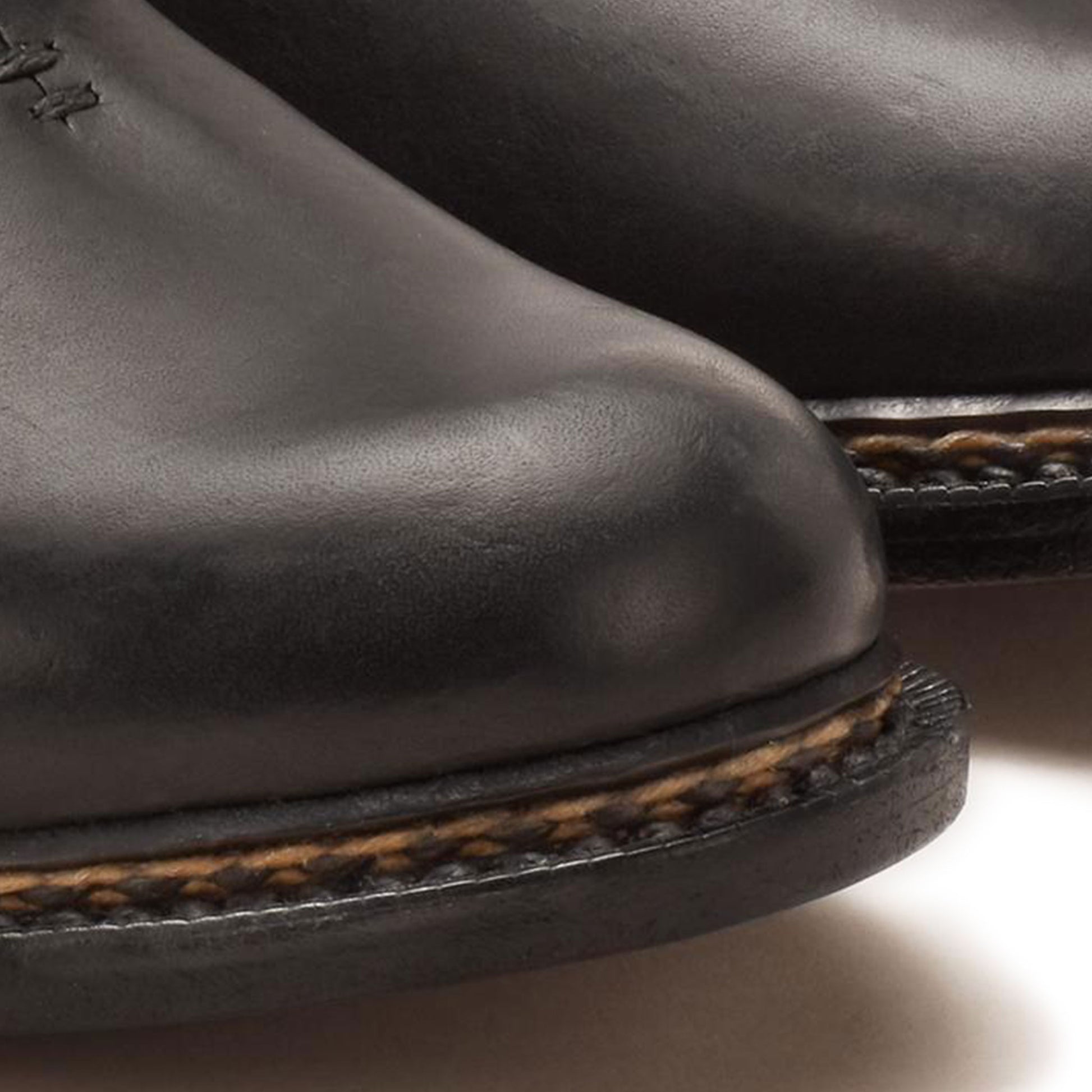 FEIT Braided Lace-Up Boots Shoes Leather Black Detail Sole