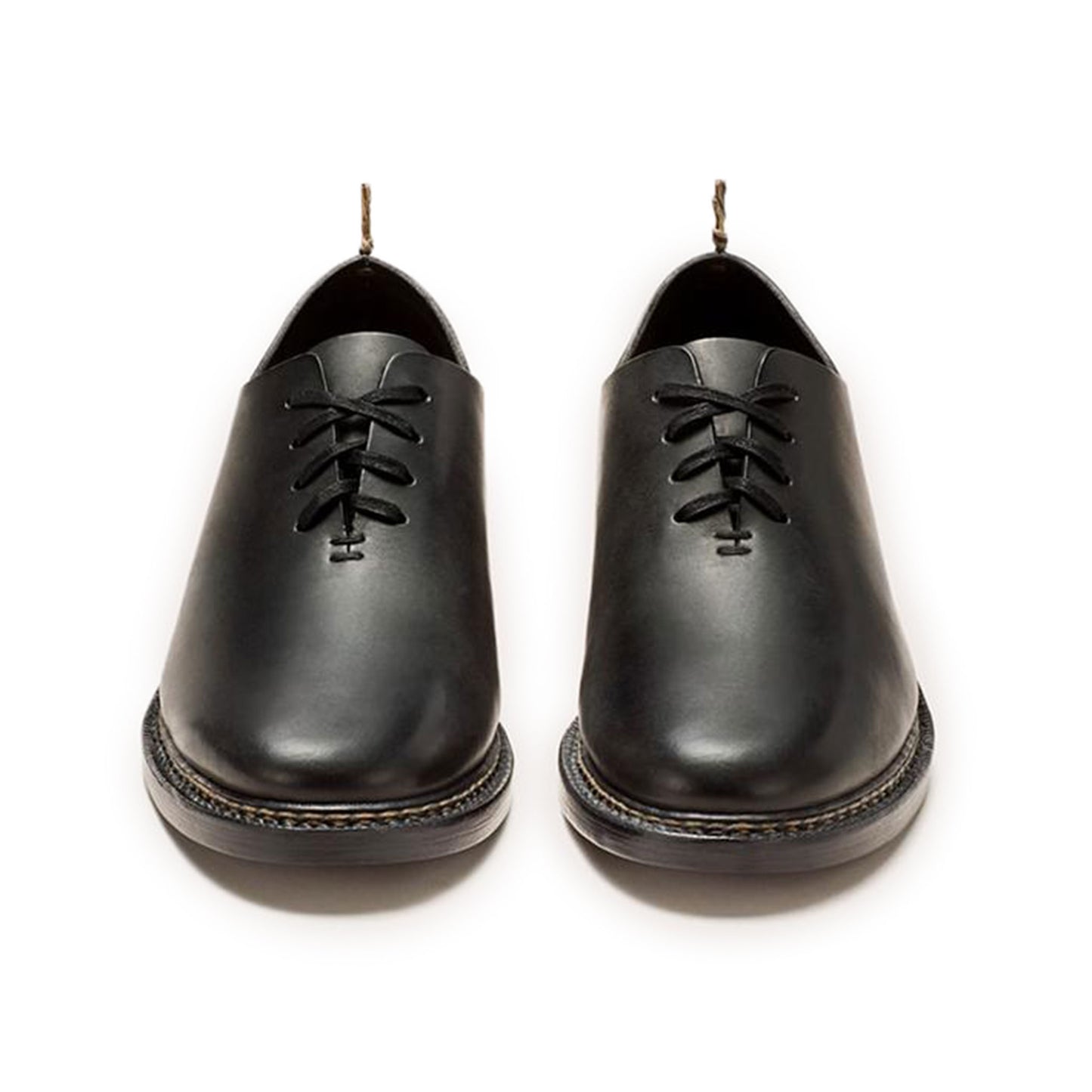 FEIT Braided Oxford Shoe Footwear Leather Black Front