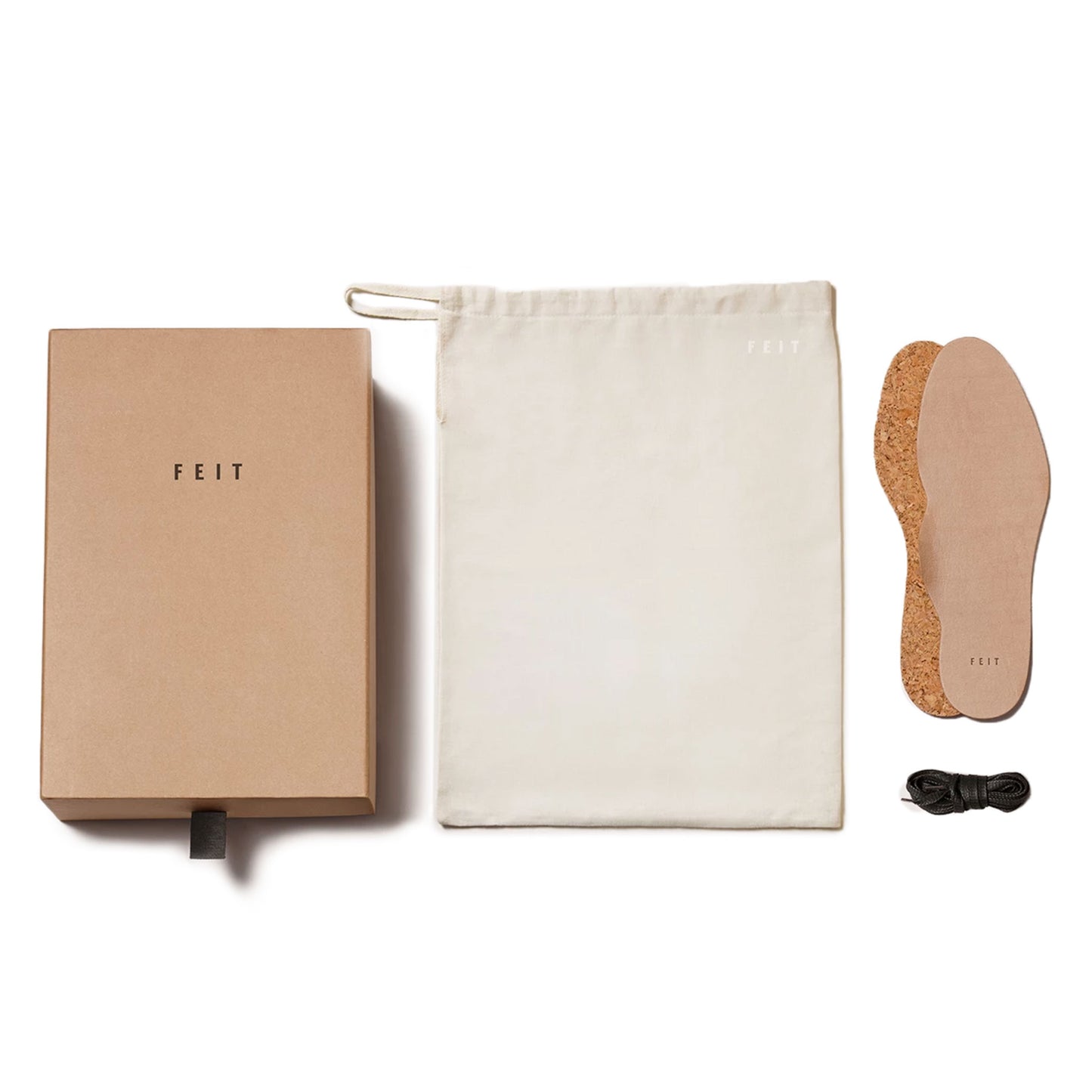 FEIT Braided Oxford Shoe Footwear Leather Black Packaging