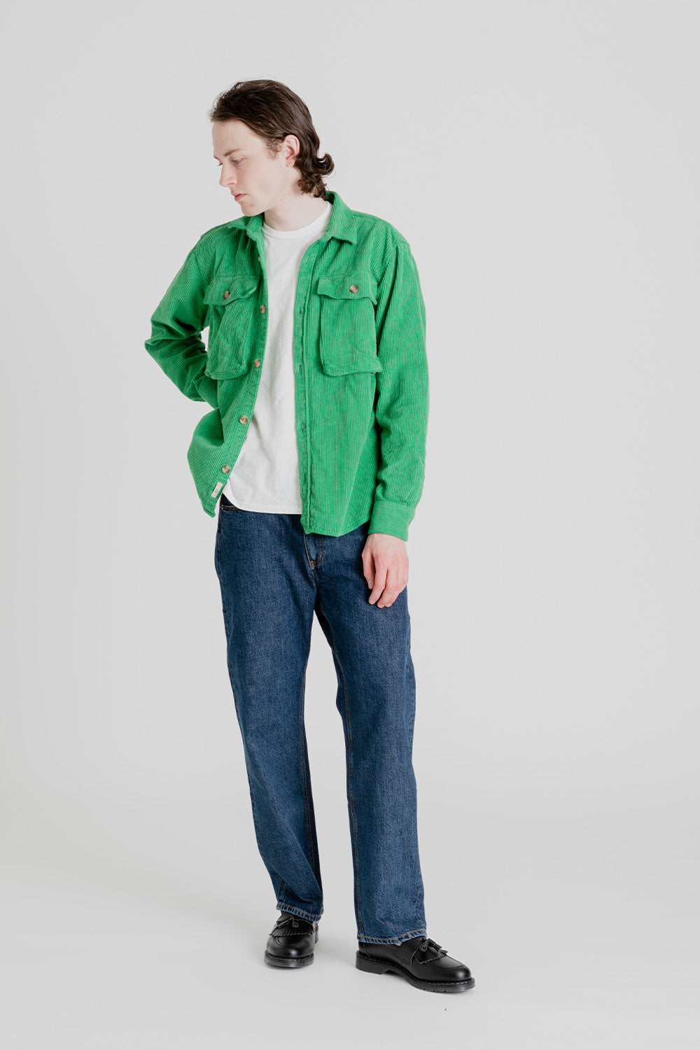 foret-gone-shirt-corduroy-green