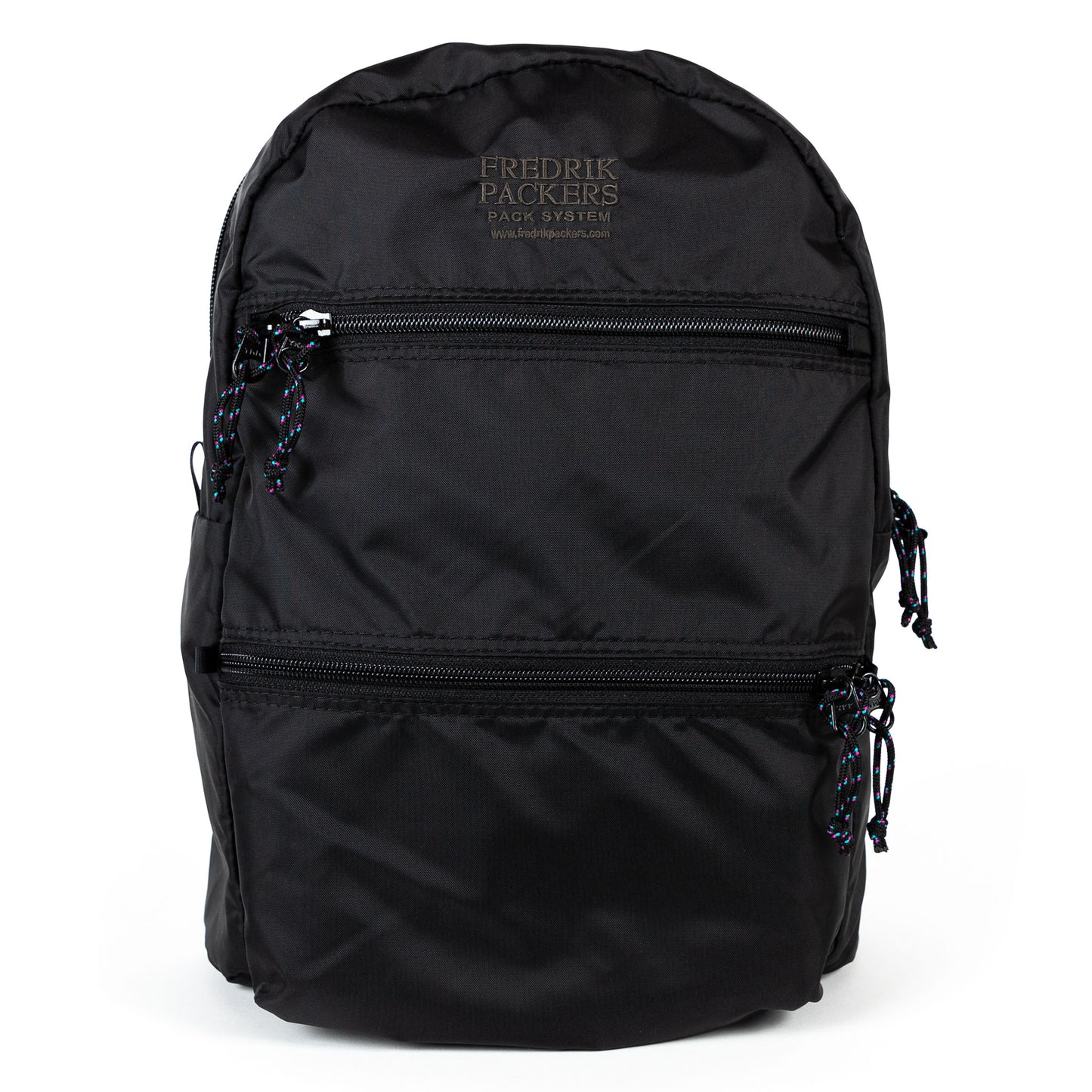 fredrik packers double zip backpack in black