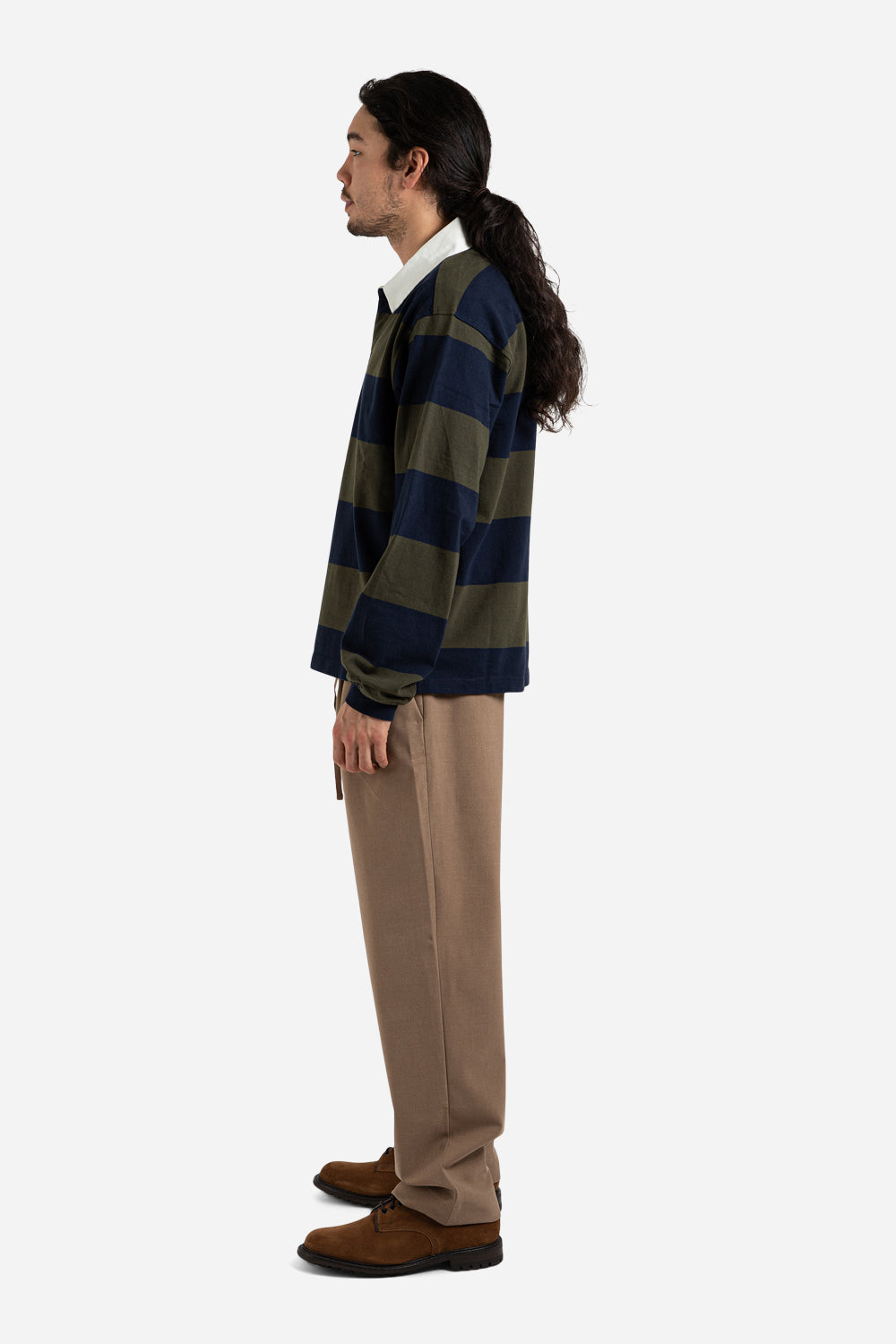 frizmwork_heavy_bold_stripe_rugby_tee_olive_navy