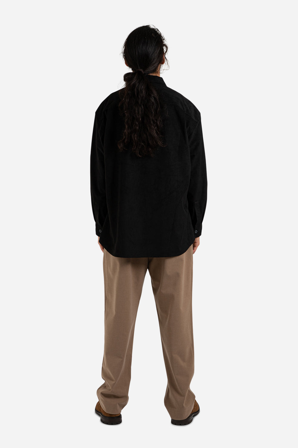 frizmwork_suede_oversized_CPO_shirt_black