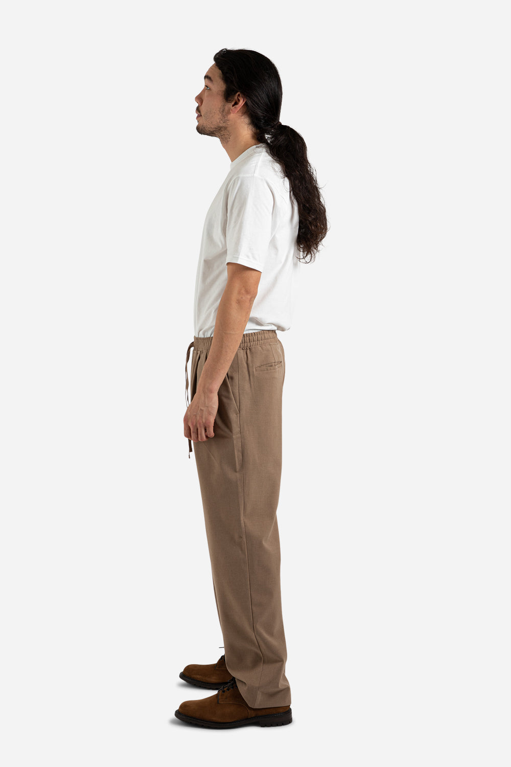 frizmwork_wool_two_tuck_relax_pants_light_brown