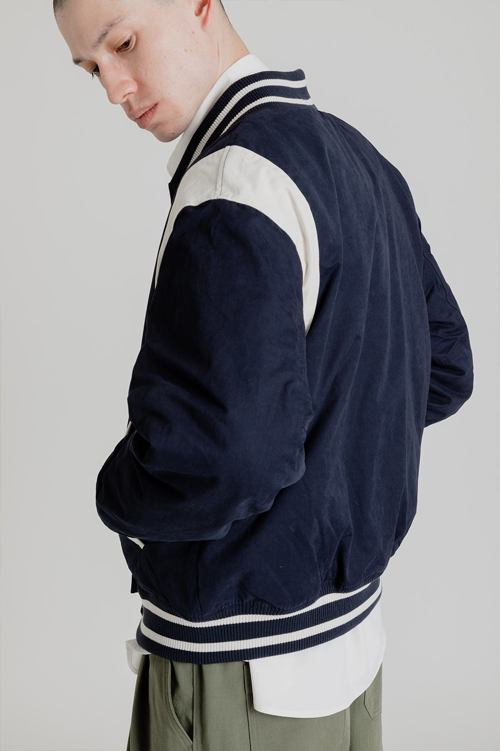 Frizmworks Mild Varsity Jacket in Navy