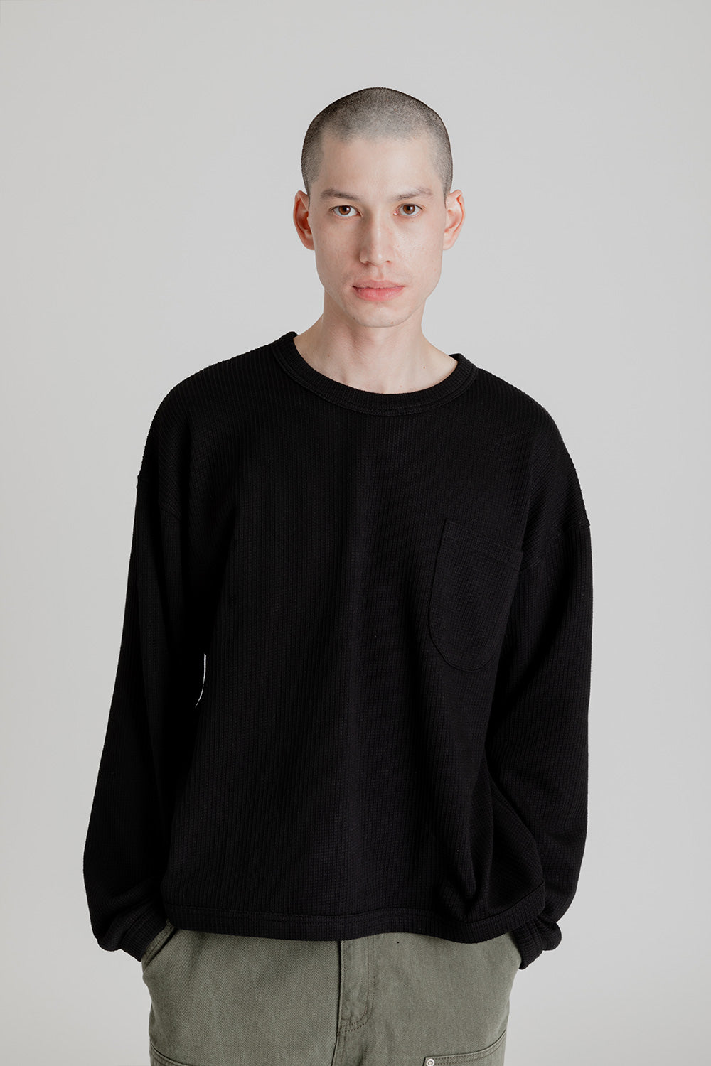 Frizmworks Semi Crop LS Tee in Black