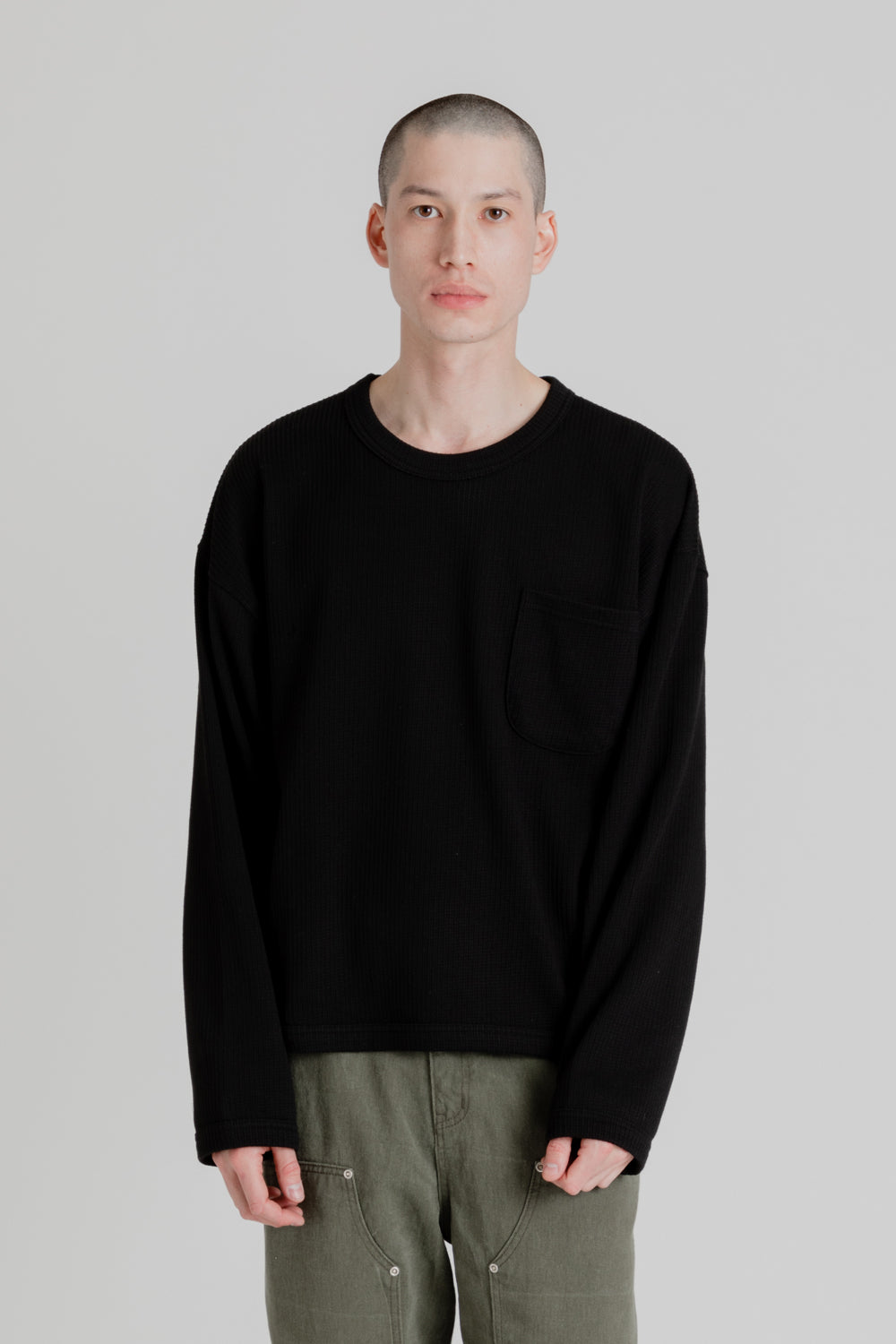 Frizmworks Semi Crop LS Tee in Black