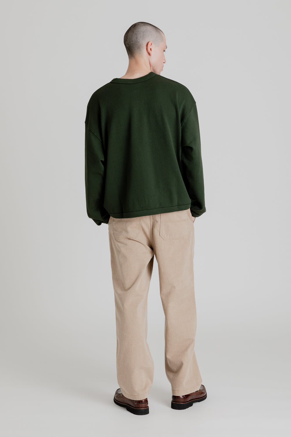Frizmworks Semi Crop LS Tee in Olive