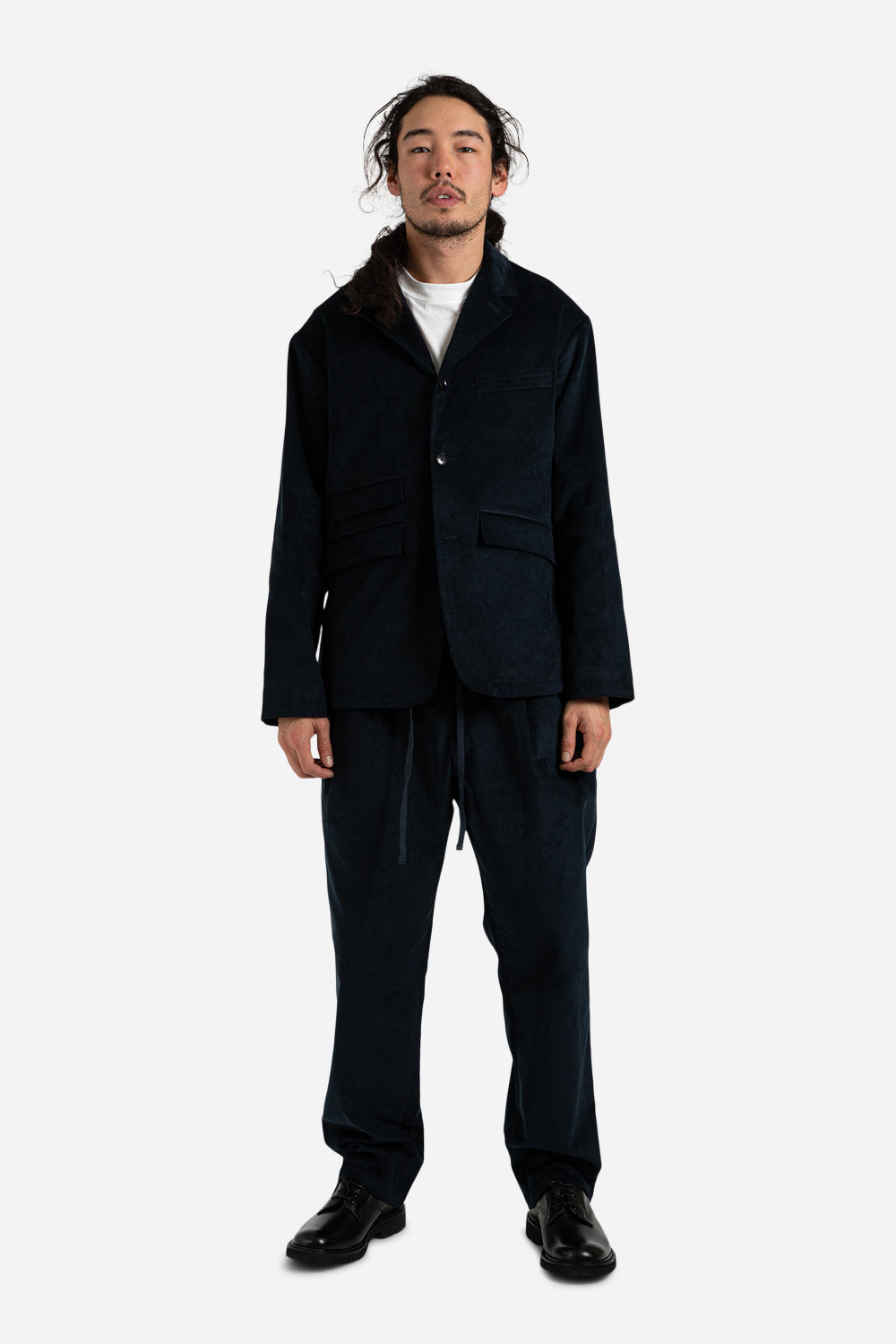 frizmworks_corduroy_relax_blazer_set_up_two_tuck_pants_navy