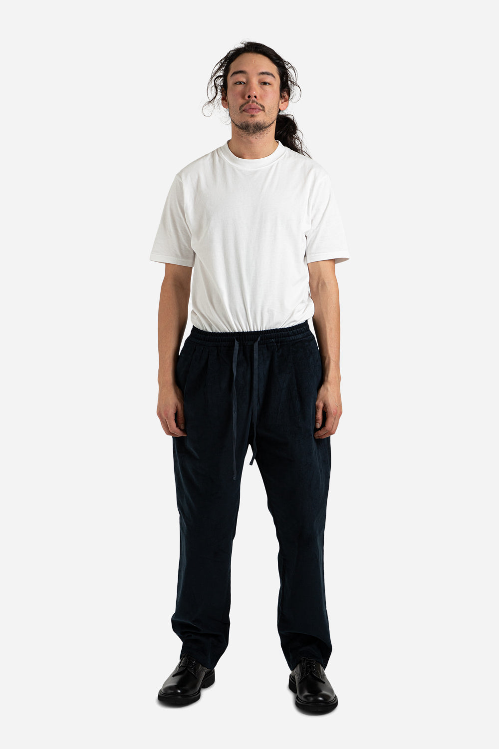frizmworks_corduroy_relax_pants_set_up_two_tuck_pants_navy