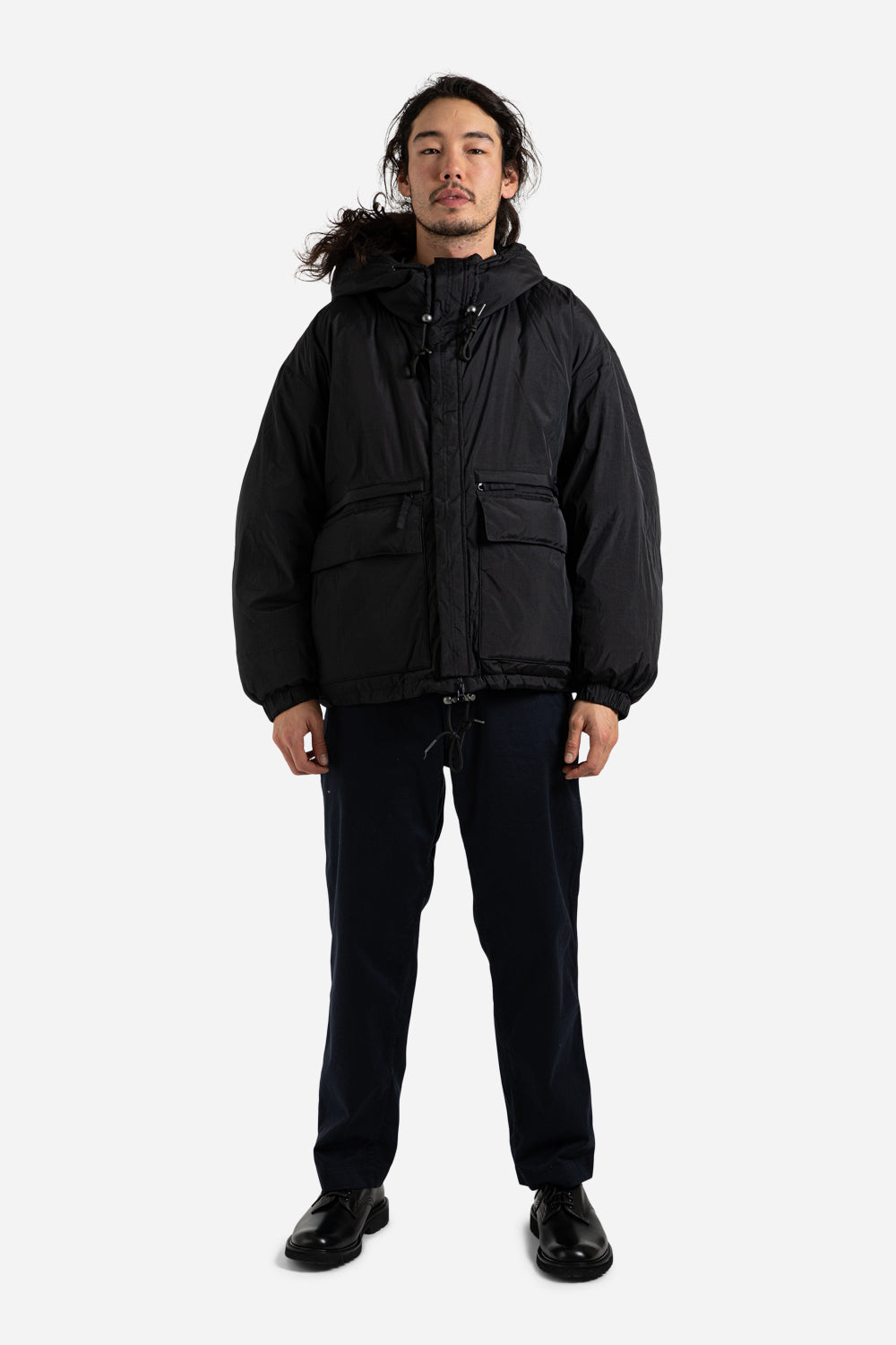 frizmworks_nylon_hooded_puffer_down_Parka_black