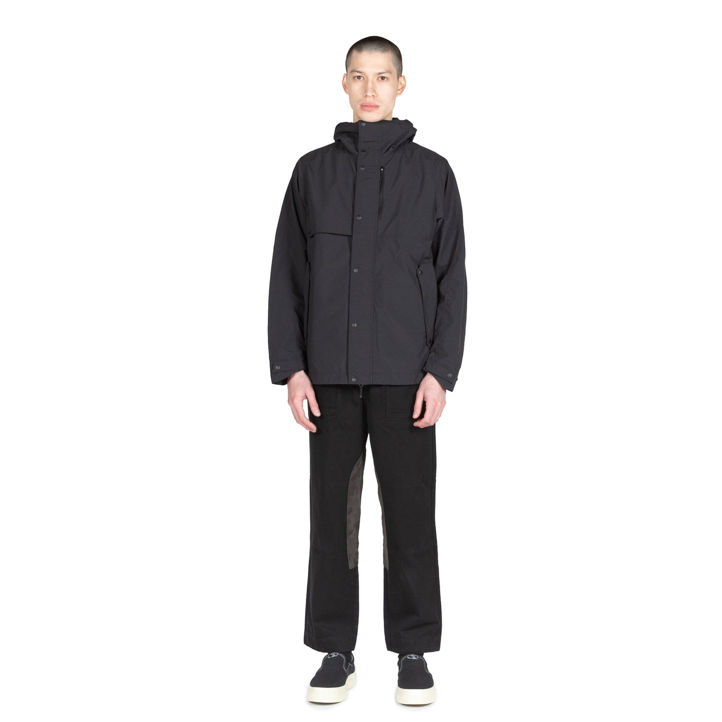 Goldwin Hooded Blouson Black rain gear all weather sportswear outerwear hooded