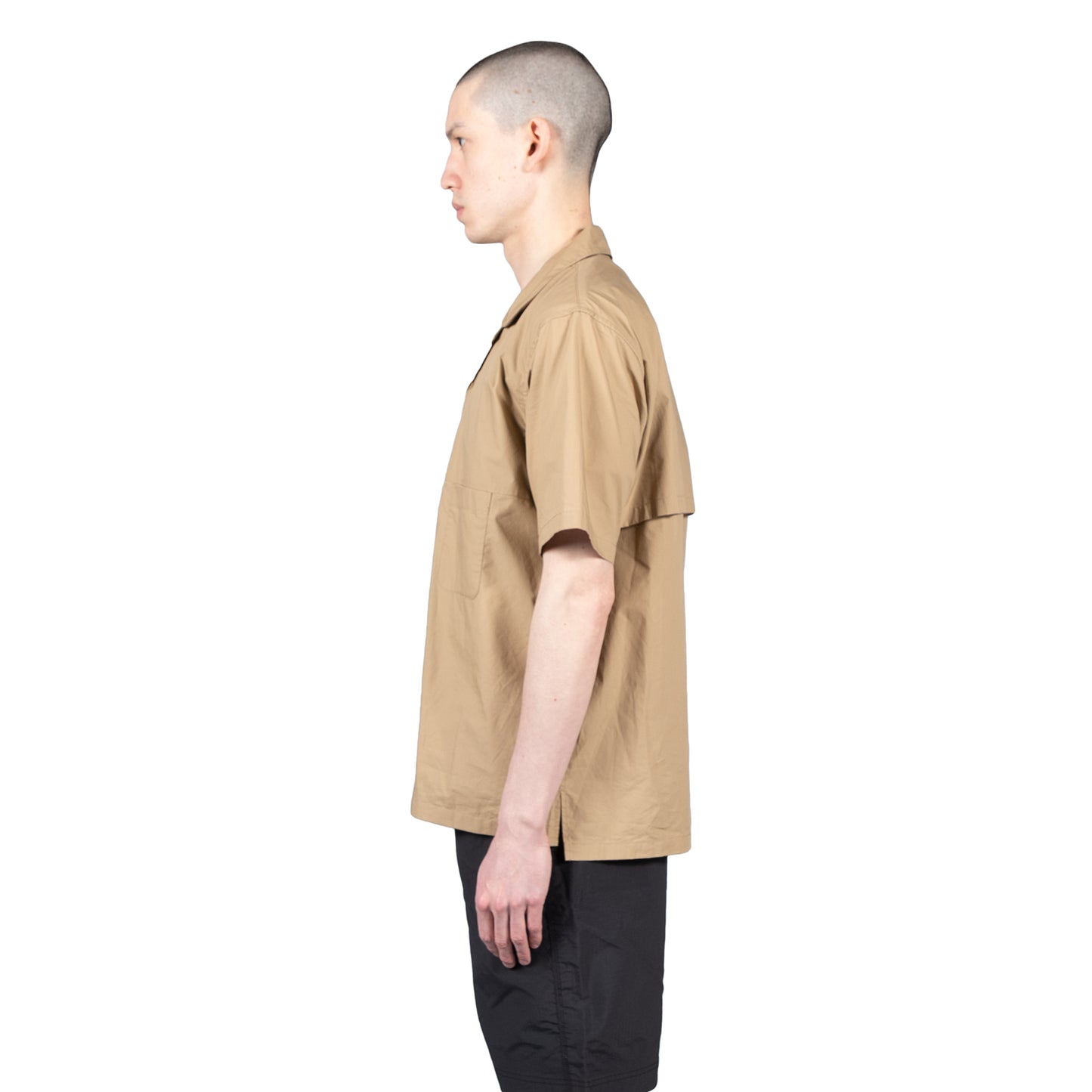 goldwin open collar ss shirt