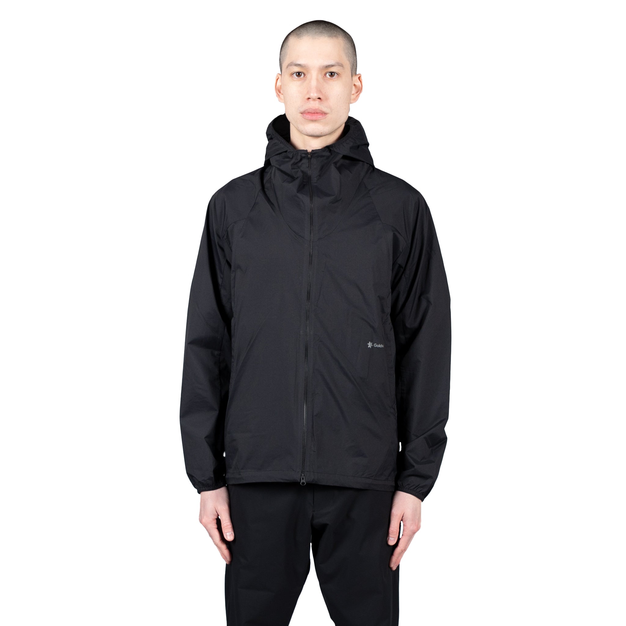 Woven Strech Hoodie - Black