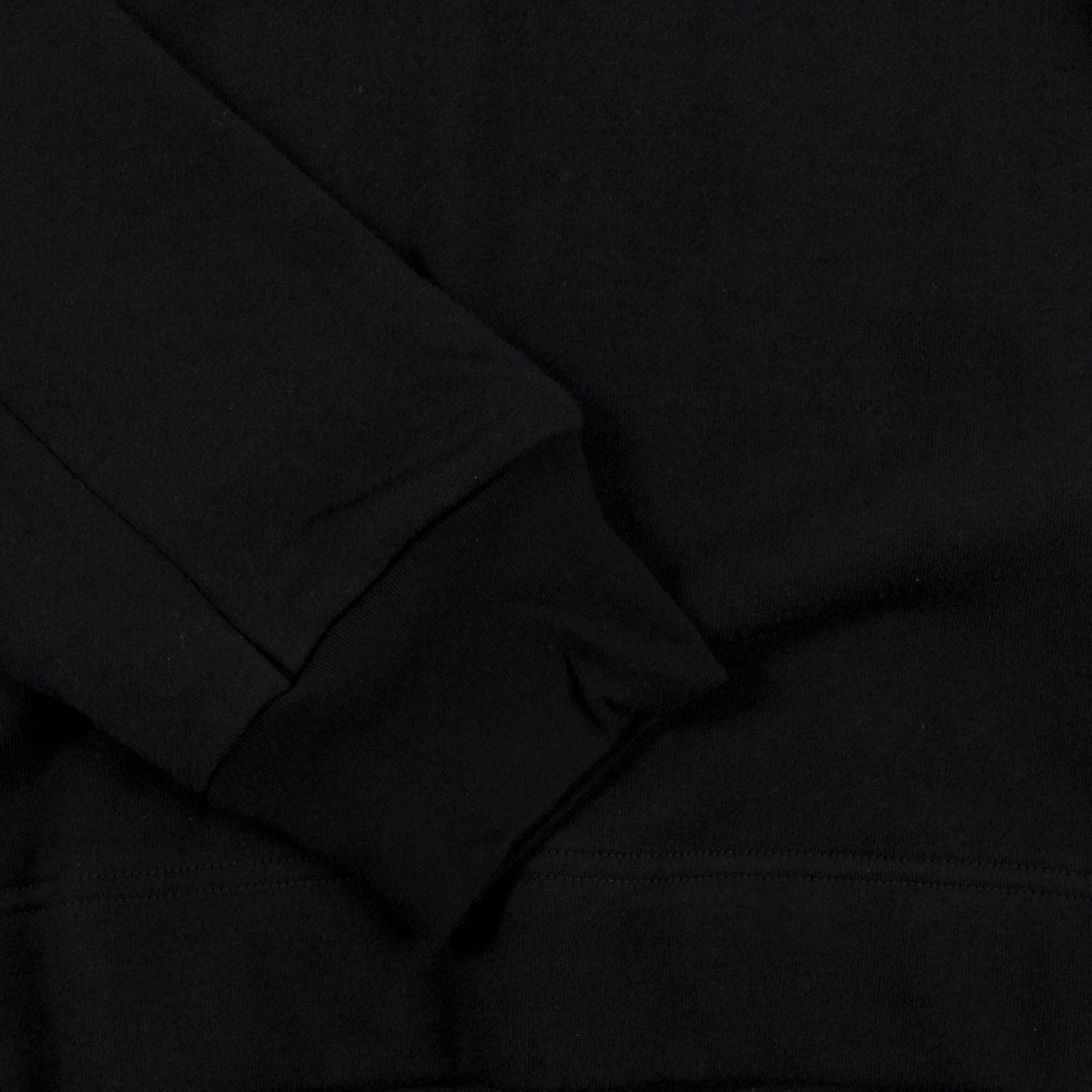 Goldwin Crewneck Sweatshirt in Black sweater sleeve cuff