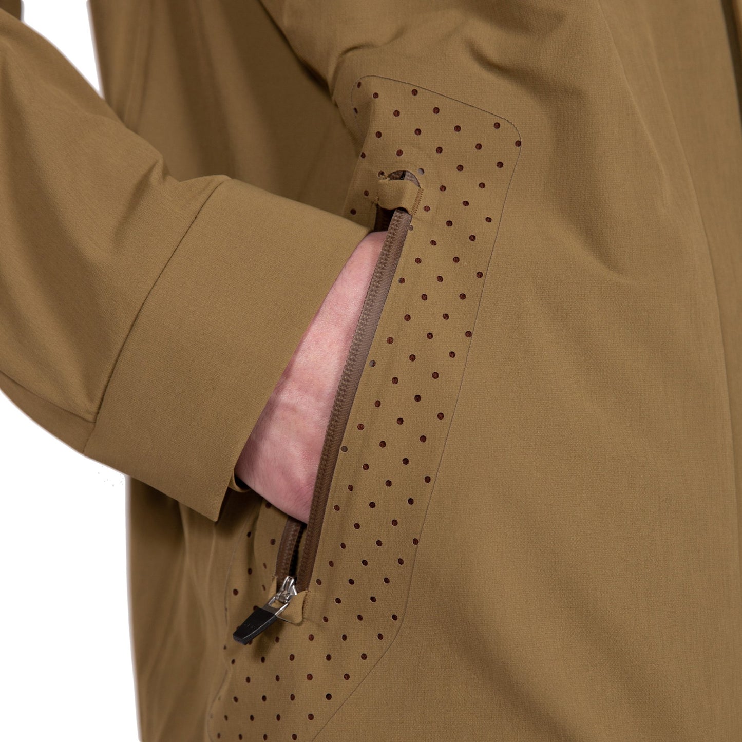 gramicci acadia pertex jacket coyote