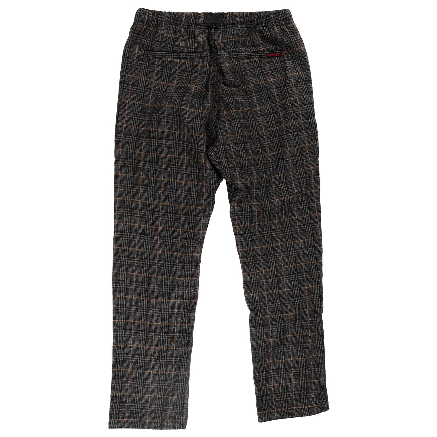 Gramicci Wool Blend NN Just Cut Pant in Glen Check Grey bottoms back