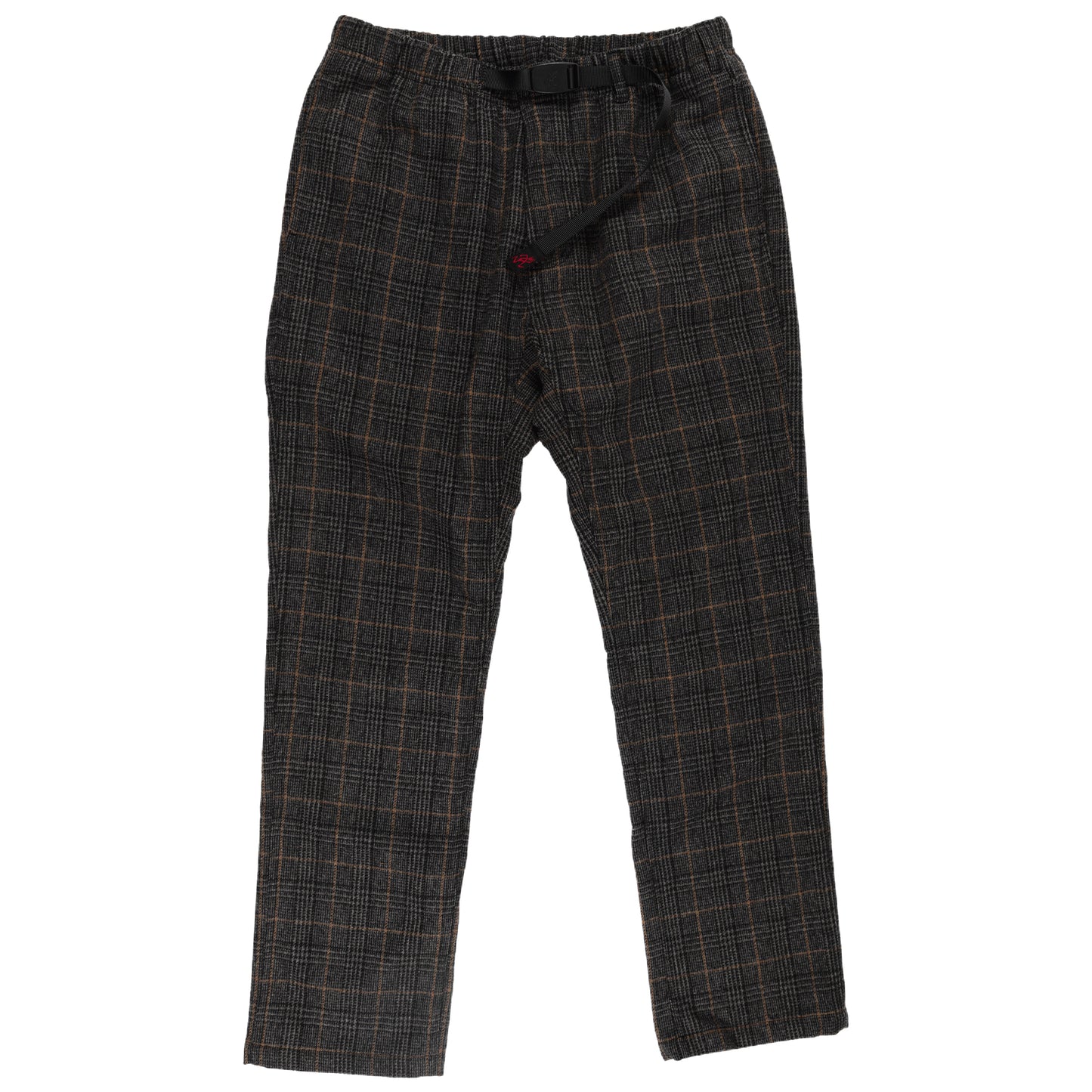 Gramicci Wool Blend NN Just Cut Pant in Glen Check Grey bottoms front