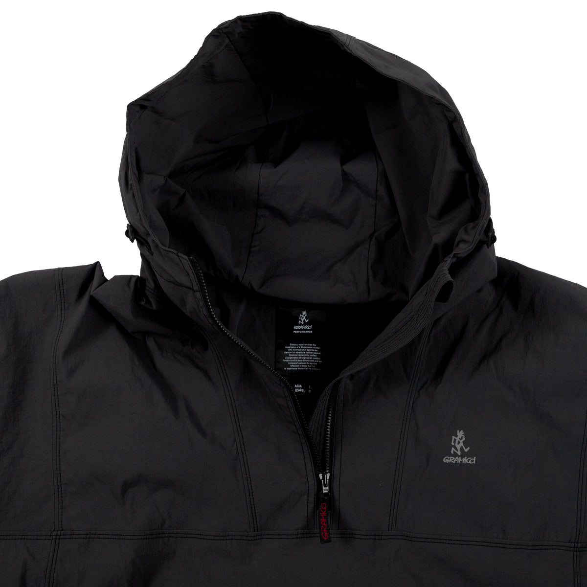 gramicci japan Rainier Cordura Poncho Black outdoor rain gear hood