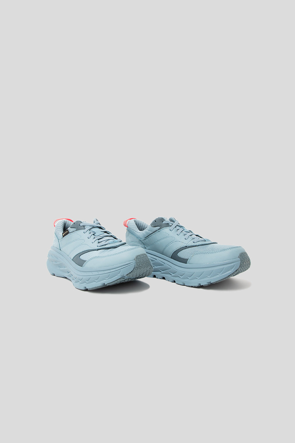 Hoka Bondi L GTX Shoe in Stone Blue / Goblin Blue