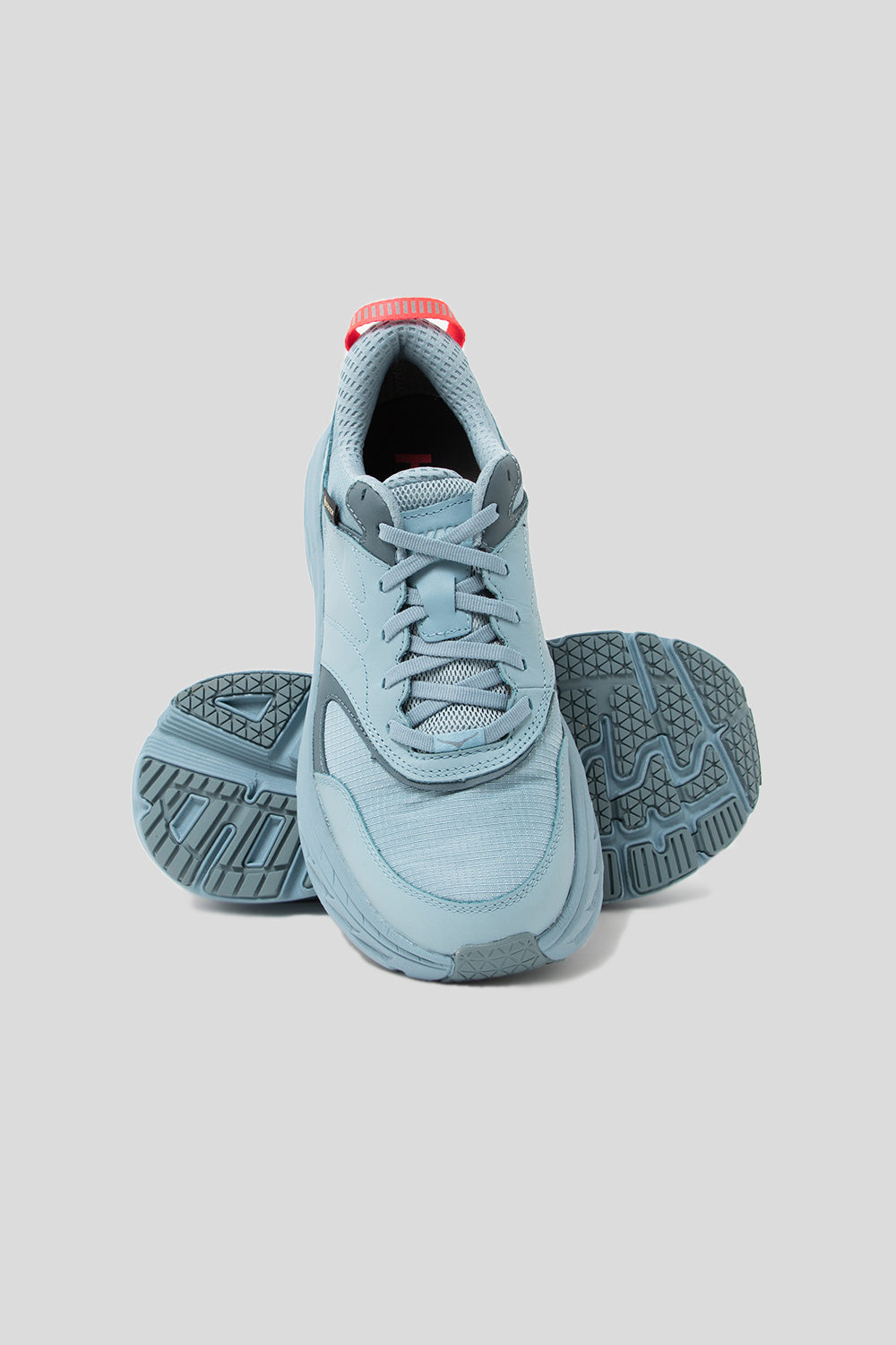 Hoka Bondi L GTX Shoe in Stone Blue / Goblin Blue