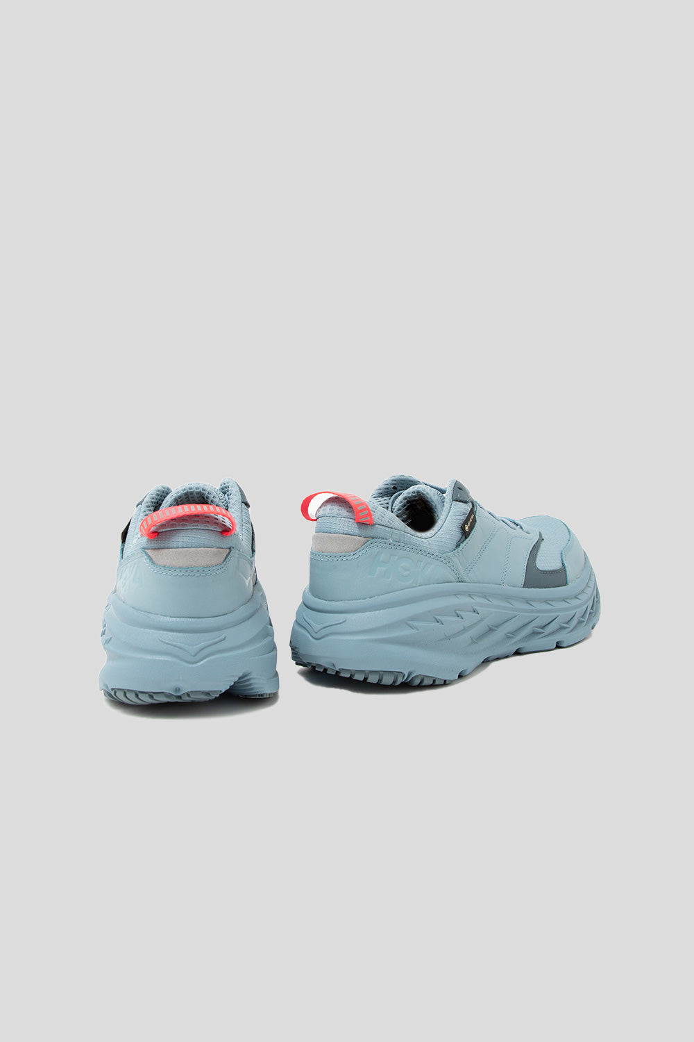 Hoka Bondi L GTX Shoe in Stone Blue / Goblin Blue