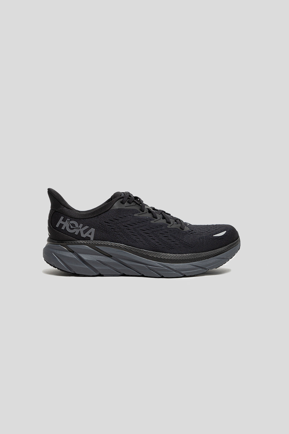 HOKA Women's Clifton 8 Black/White / 10.5