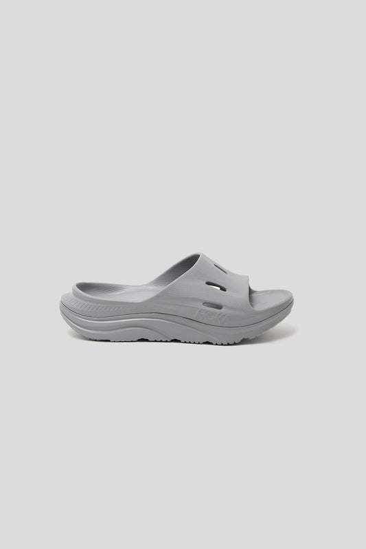 Hoka All Gender Ora Recovery Slide 3 in Grey / Grey