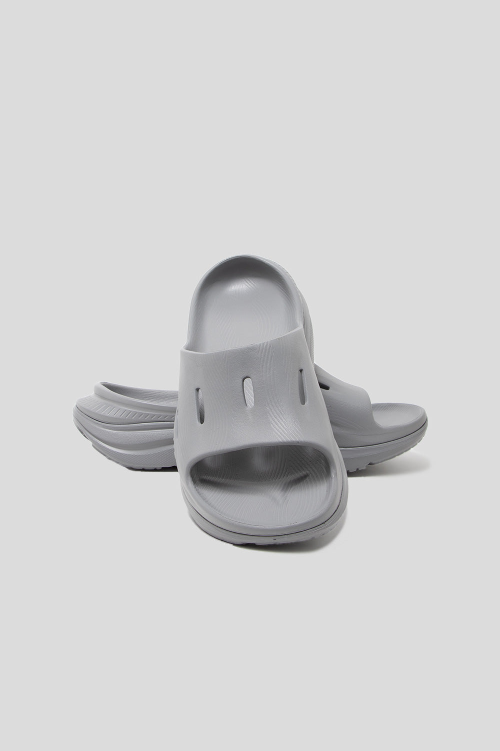 Hoka All Gender Ora Recovery Slide 3 in Grey / Grey