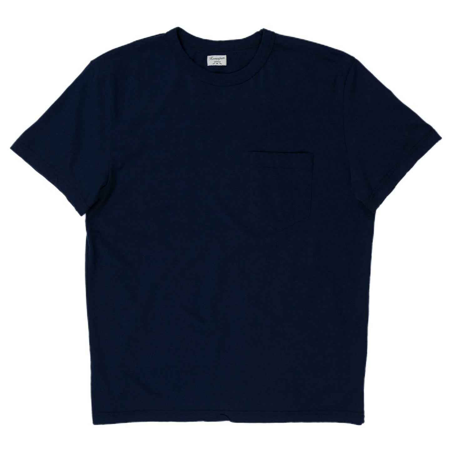homespun dads pocket tee in indigo