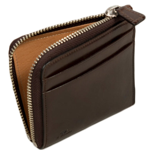 Small Zippy Wallet - Dark Brown - Wallace Mercantile Shop