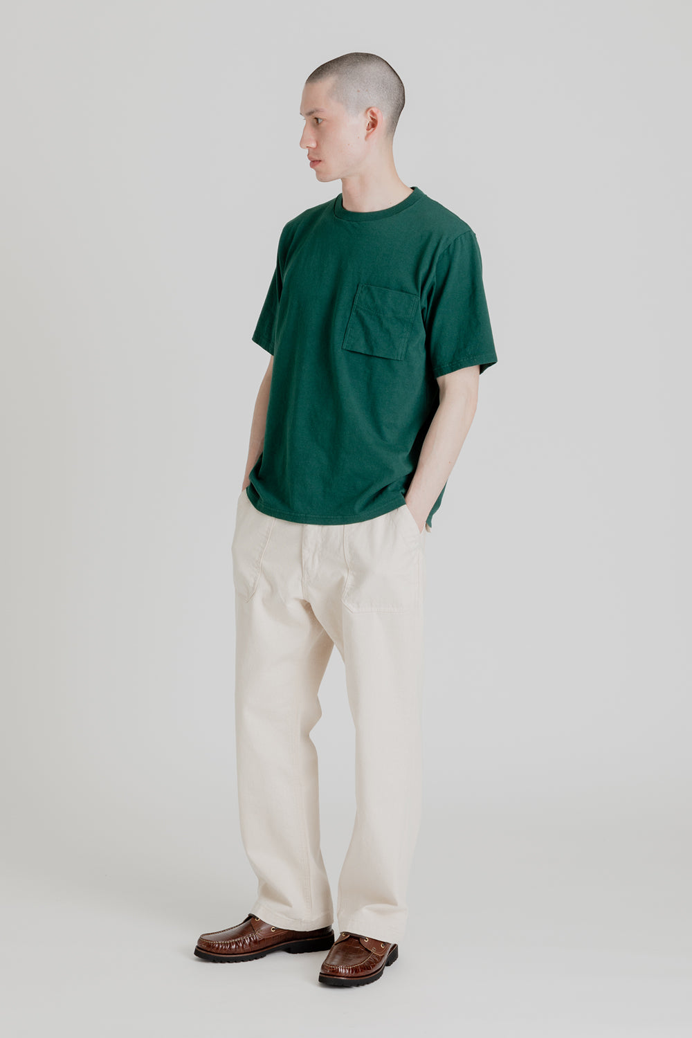 Jackman Pocket T-Shirt in Ivy Green