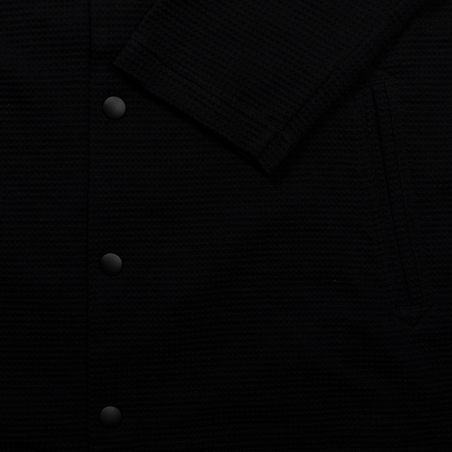 Collarless Jacket - Black - Wallace Mercantile Shop