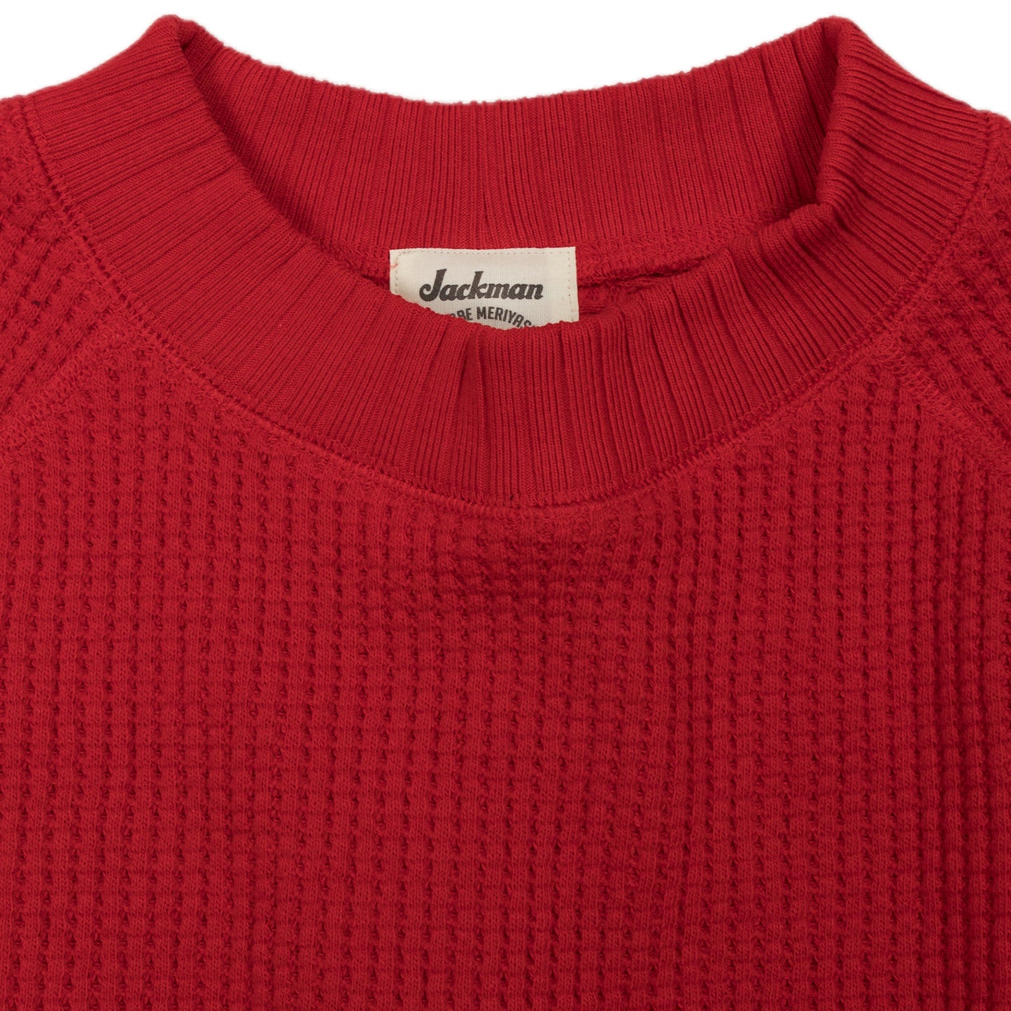 Waffle Midneck Jersey Red - Wallace Mercantile Shop