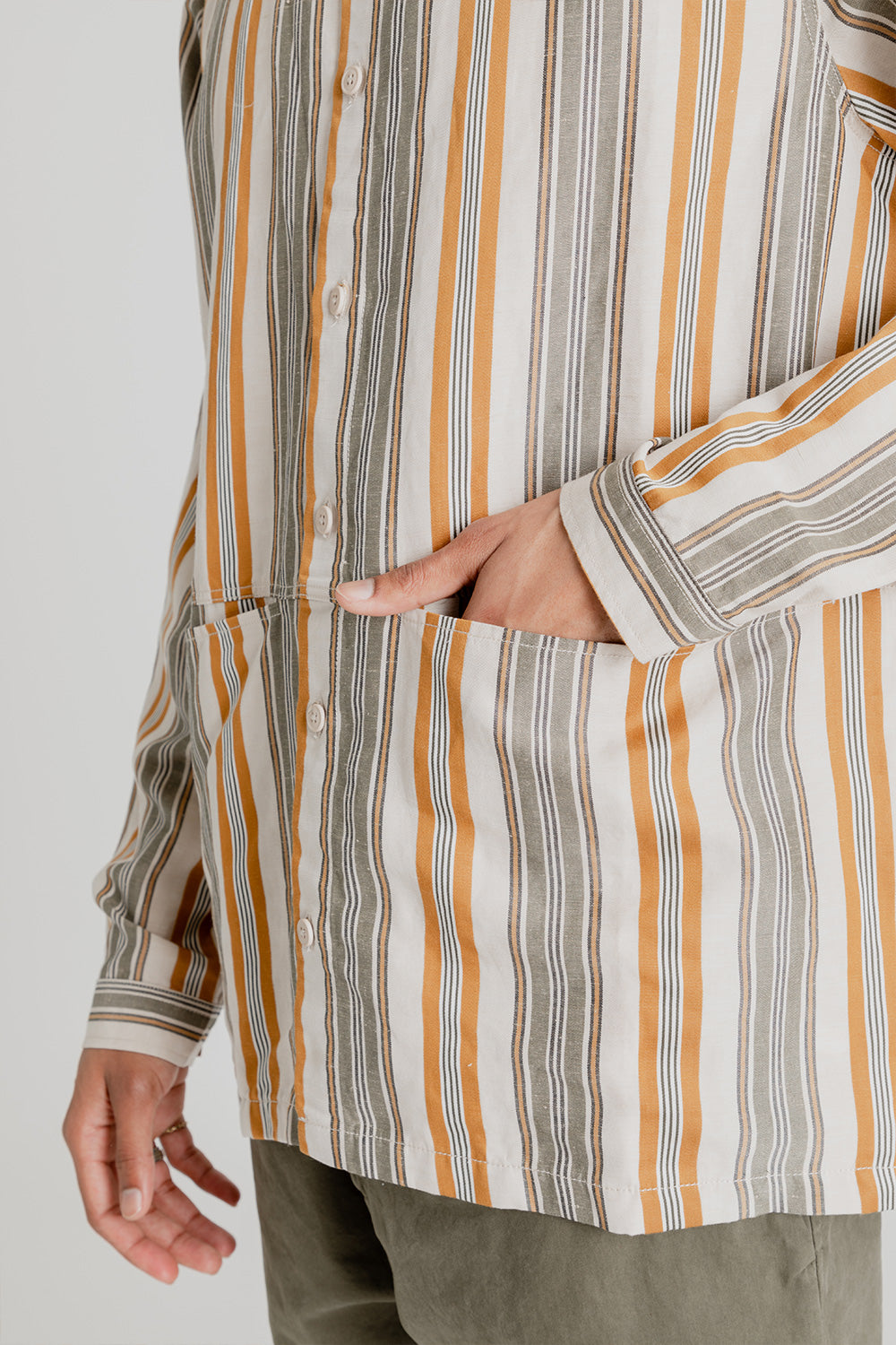 Kestin Armadale Shirt Jacket in Striped