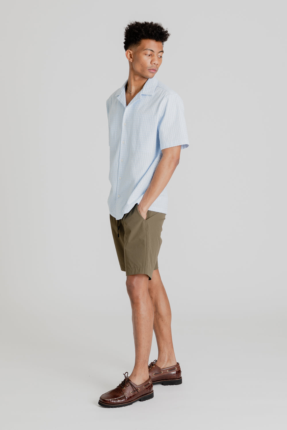 Kestin Eyemouth Shirt in Sky Blue