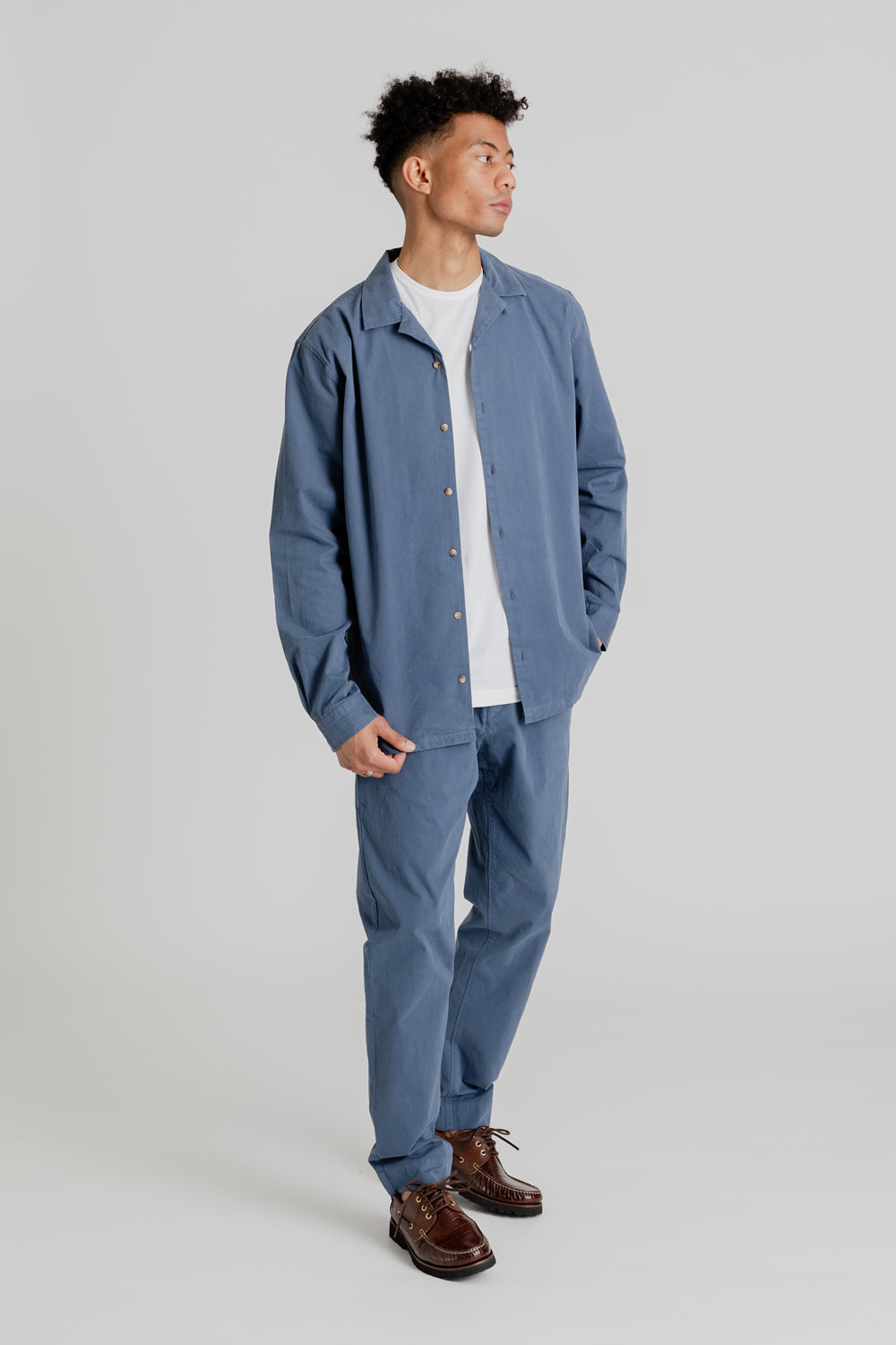 Kestin Tain Shirt in French Blue