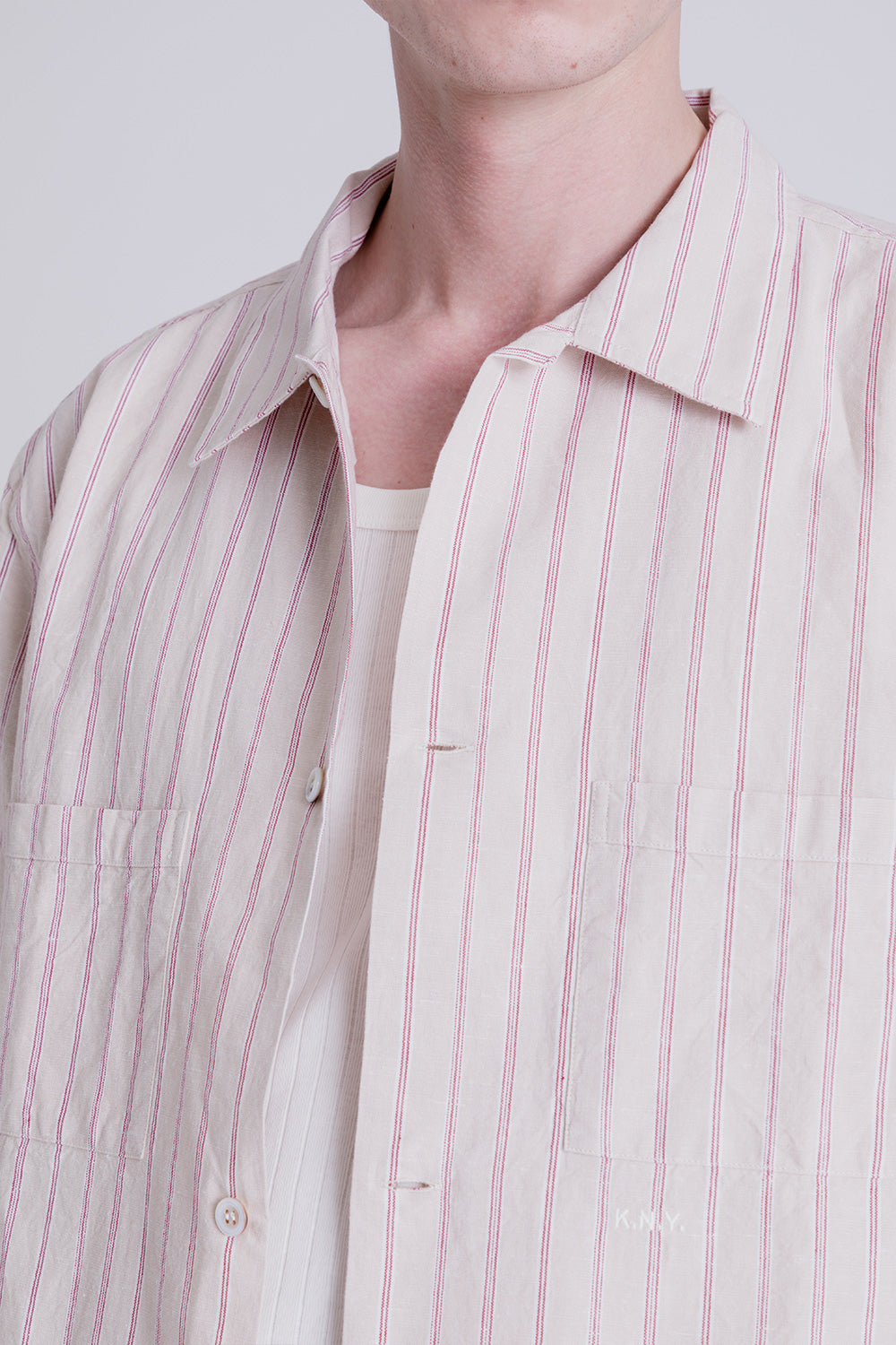 Knickerbocker Banded Camp Shirt in Tan
