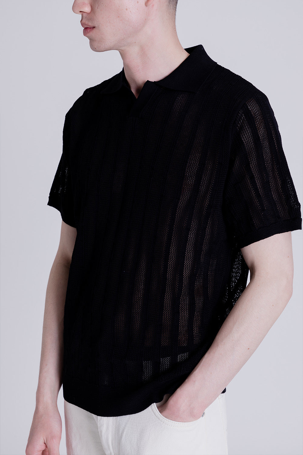 Knickerbocker Garden Polo in Black