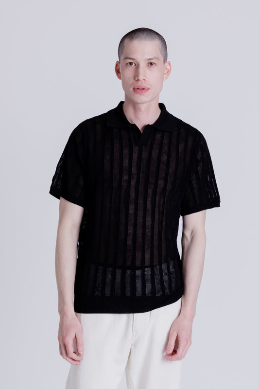 Knickerbocker Garden Polo in Black