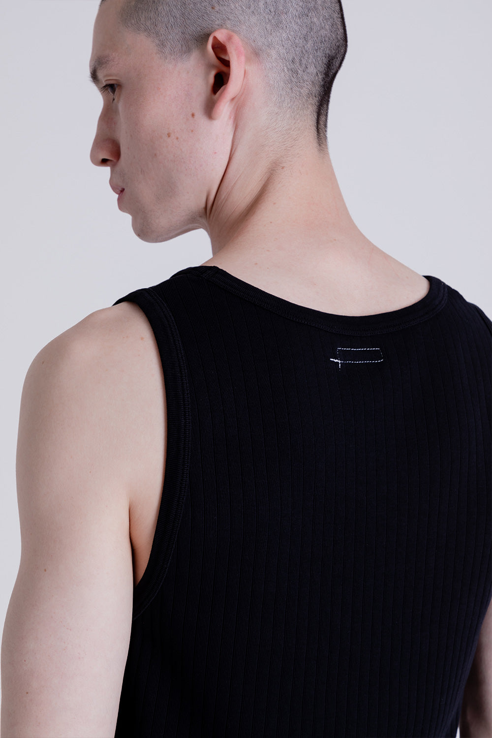 Knickerbocker Ladder Rib Tank in Black