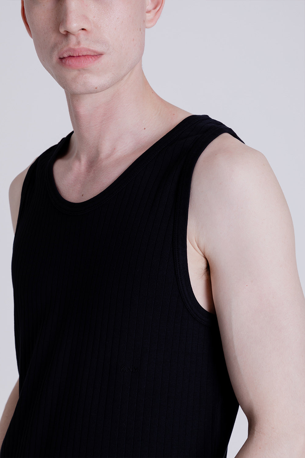 Knickerbocker Ladder Rib Tank in Black