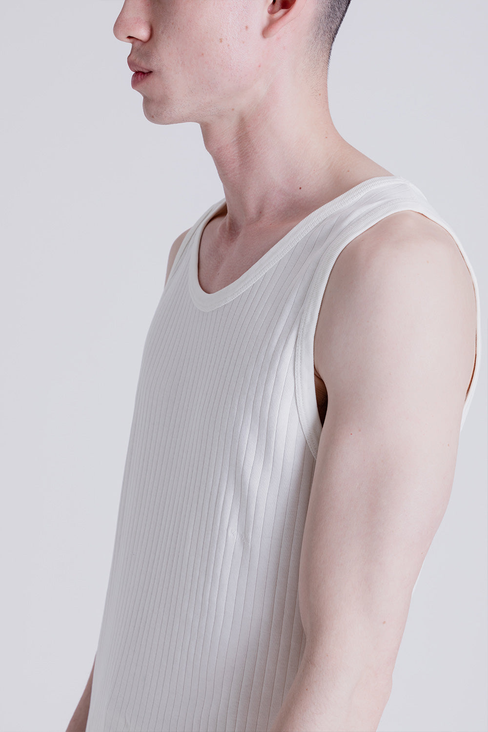 Knickerbocker Ladder Rib Tank in Milk