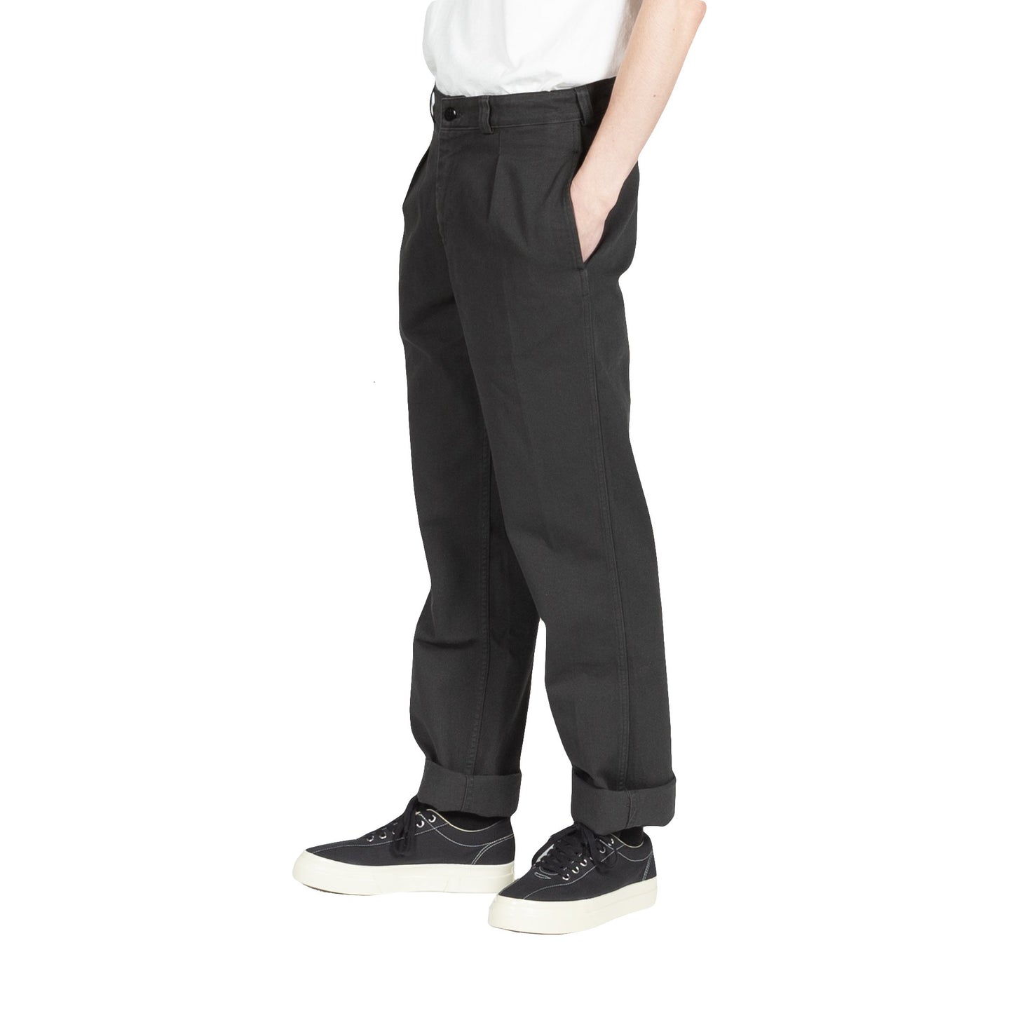 knickerbocker livingstone pant in black bottoms pants