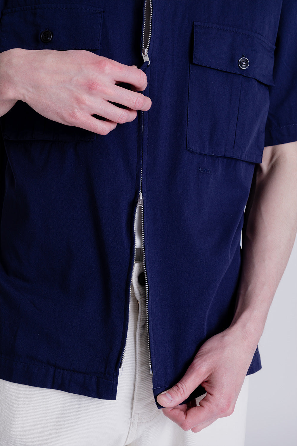 Knickerbocker Safari Shirt in Navy