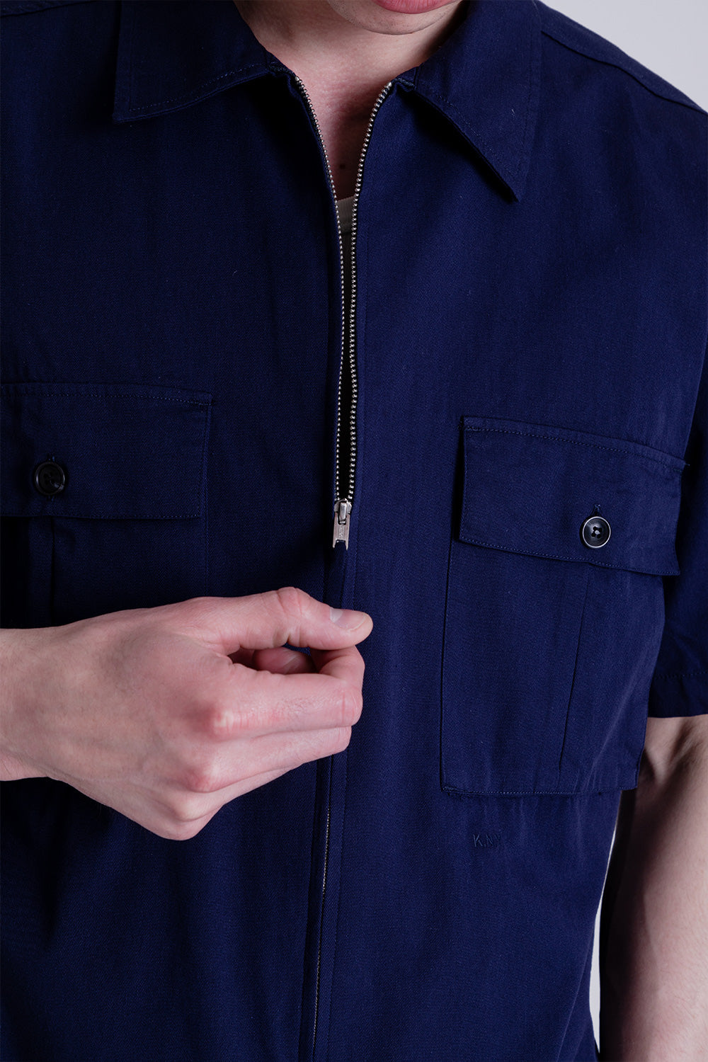 Knickerbocker Safari Shirt in Navy